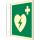 Fahnenschild Defibrillator AED