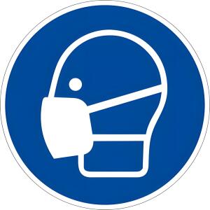 Schild Maske benutzen ISO7010 4060081002443