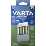 Ladegerät Akku +4x AA grau/grün