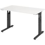 Schreibtisch 120x67 weiß/graphit