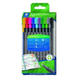 Staedtler Fineliner triplus rPP, 10ST