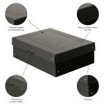 VERSCHIEDENE Aufbewahrungsbox A4/100mm schwarz