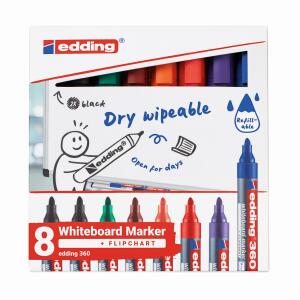 Edding Whiteboard-Marker 360 8er-Set sortiert neu