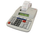 Casio Druckender Tischrechner CPD-512 grau, Netzbetrieb,schwarz-rot Druck