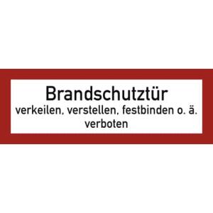 Schild Brandschutztüre Folie