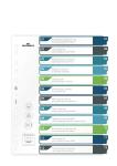 Durable Ordnerregister A4 hoch 12tlg farbige...