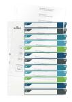 Durable Ordnerregister A4 hoch 12tlg farbige beschriftbare Taben