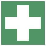 Erste Hilfe ISO 7010 Folie 100x100mm