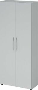 Flügeltürenschrank Grau/ Grau