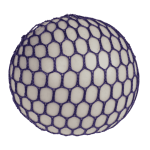 OOTB Squeeze-Ball im Netz Regenbogen ca. 7 cm