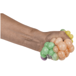 OOTB Squeeze-Ball im Netz Regenbogen ca. 7 cm