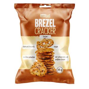 Knabbergebäck Brezel Cracker Sesam