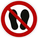 Schild Betreten der Fläche verboten