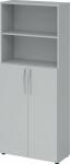 Flügeltürenschrank Grau/ Grau