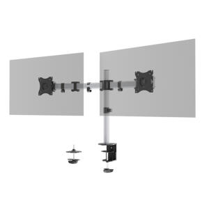 Durable Monitorarm si Tischklemme für 2 Monitore bis 27 Zoll