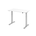 Schreibtisch elektr.höhenv.120x67 weiß/