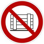 Schild Abstellen oder Lagern verboten