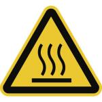 Schild Warnung vor heißer Oberfläche