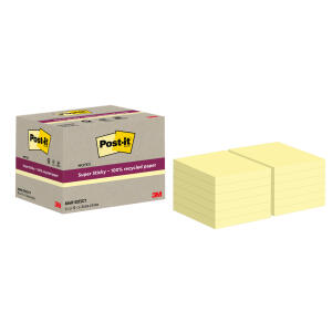Haftnotizblock Recycled 12x70BL gelb