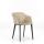Besucherstuhl m.AL Frame schw/creme