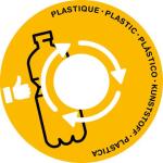 Papierkorb Deckel Kunststoff gelb