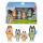 Bluey Figuren Familie  4er, Bluey 4er-Figuren-Set: Bluey, Bingo, Bandit und Chilli,, 6,3-7,6cm große Figuren mit beweglichen Gelenken
