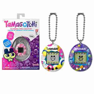 BANDAI Tamagotchi  Original 3fach sortiert, rosa, gelb oder lila, Knopfbatterie enthalten, austauschbar