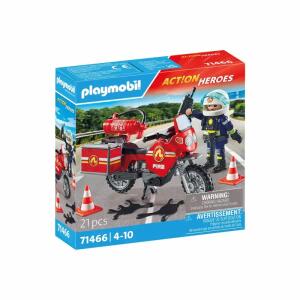 playmobil  Feuerwehrmotorrad, am Unfallort, mit Ausrüstung, ab 4 Jahren