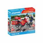 playmobil  Feuerwehrmotorrad, am Unfallort, mit...