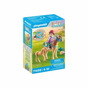 playmobil Kind mit Pony  und Fohlen, mit einen Eimer für das Futter, ab 4 Jahren