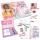 Briefbox-Set TOPModel  Handlettering 40teilig, Inhalt: 10 Briefblätter, 3 Stickerbogen (1x silber-holo mit, Schwarz, 1x weiß mit gold-holo, 1x Models und Herzen), 5, Postkarten, 10 Briefumschläge, 1 Abroller mit 4, Tape-Rollen, 4 Stifte (3 Doppelfasermale