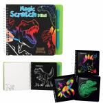 Scratch Book Dino World  Mini Magic, Kratzbuch 20 Seiten...