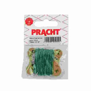Mikro Makramee  1mmx10m grün, aus 100 % Polyester, bei 60 °C waschbar, Pracht Hobby