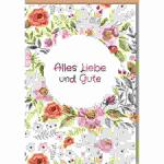 Grußkarte Midi  Blumen