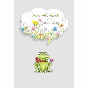 Glückwunschkarte  Geburtstag/Frosch