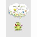 Glückwunschkarte  Geburtstag/Frosch