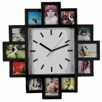 Wanduhr  mit 12 Bilderrahmen 21cm, 4 Fotos 7x9cm, 8 Fotos...