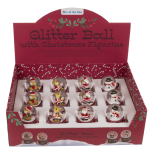 OOTB Schneekugel Weihnachtsfigur auf Sockel