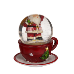 OOTB Schneekugel Weihnachtsfigur auf Sockel