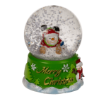 OOTB Schneekugel Weihnachtsfigur auf rotem &