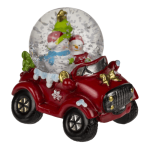 OOTB Schneekugel Weihnachtsfiguren auf Auto-Sockel
