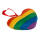 OOTB Plüschherz in Regenbogenfarben Pride
