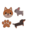 OOTB Radiergummi Hund ca. 125 x 65 cm