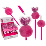 OOTB Kugelschreiber Glitzerherz Pom Pom