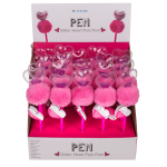 OOTB Kugelschreiber Glitzerherz Pom Pom