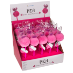 OOTB Kugelschreiber Glitzerherz Pom Pom