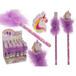 OOTB Bleistift mit Radiergummi Flauschiges Einhorn