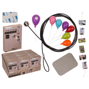 OOTB Metall-Fotodraht mit 6 MagnetenLuftballon