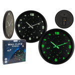 OOTB Wanduhr Space leuchtet im Dunkeln