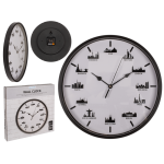 OOTB Wanduhr Skylines 30 x 30 x 38 cm